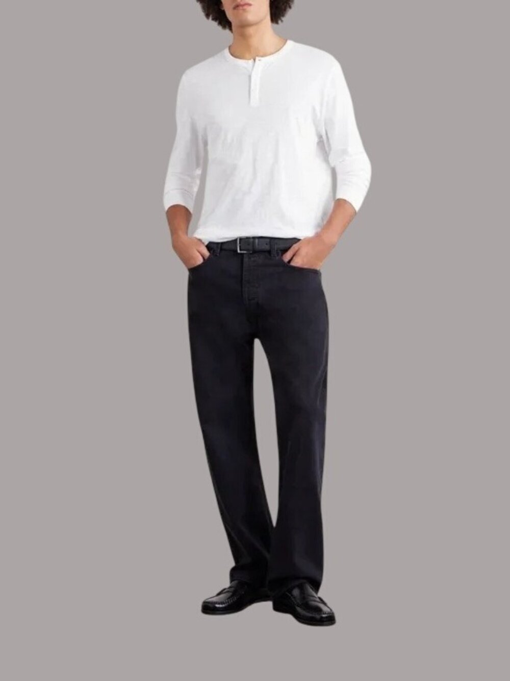 Onia Mens White Long Sleeve Henley Shirt Cotton Blend M New With Tags - Picture 1 of 10